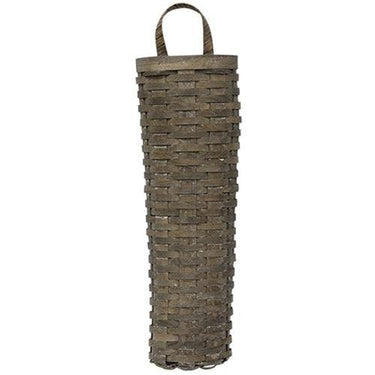 Graywash Long John Wall Basket, 18x6 - The Fox Decor